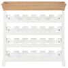vidaXL Armario botellero MDF blanco 70x22,5x70,5 cm