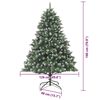 vidaXL &Aacute;rbol de Navidad artificial Verde 180 cm PVC, Pl&aacute;stico y Acero