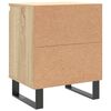 vidaXL Mesitas noche 2 uds madera ingenier&iacute;a roble Sonoma 40x30x50 cm