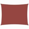 vidaXL Toldo de vela rectangular tela Oxford terracota 2,5x4,5 m