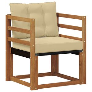 vidaXL Sof&aacute; de exterior Madera de Acacia S&oacute;lida Natural