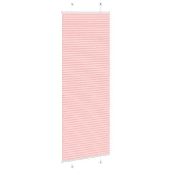 vidaXL Estor Plisado rosa 70x200 cm Tela Ancho 69,4 cm Poli&eacute;ster