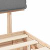 vidaXL Estructura de Cama con Cabecera Tapizada Gris Claro
