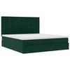 vidaXL Estructura de cama otomana colchones terciopelo verde oscuro