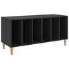vidaXL Mueble para discos madera contrachapada negro 100x38x48 cm