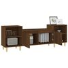 vidaXL Mueble para TV madera contrachapada marr&oacute;n roble 160x35x55 cm