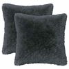 vidaXL Funda de almohada 2 pcs HEERLEN Gris antracita 40 x 40 cm