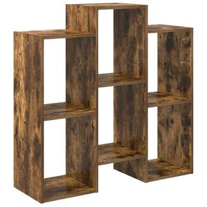 vidaXL Aparador Roble ahumado 90 x 30 x 90 cm