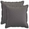 vidaXL Funda de almohada 2 uds. HOUTEN Gris Claro 50 x 50 cm