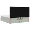 vidaXL Estructura cama otomana colchones terciopelo gris claro