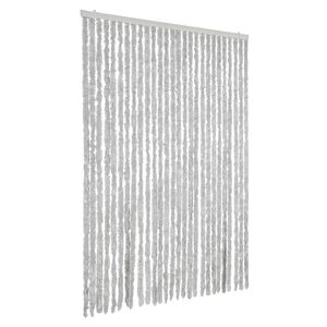 vidaXL Cortina antimoscas chenilla gris 118x220 cm
