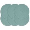vidaXL Manteles individuales redondos 6 uds algod&oacute;n verde liso 38 cm