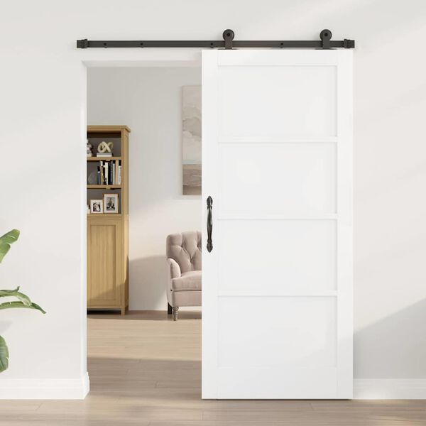 vidaXL Puerta Corredera ORKDAL 86 x 198,5 cm Madera de pino macizo