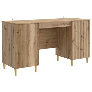 vidaXL Escritorio Roble artisan Madera de Ingenier&iacute;a