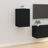 vidaXL Mueble para TV de pared negro 40x34,5x60 cm