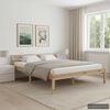 vidaXL Estructura de cama sin colch&oacute;n madera maciza de pino 140x200 cm