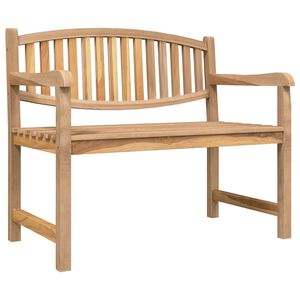 vidaXL Banco de jard&iacute;n madera maciza de teca 114x59x87 cm