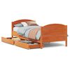 vidaXL Estructura de cama sin colch&oacute;n madera maciza marr&oacute;n 90x190 cm