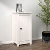 vidaXL Aparador de madera maciza de pino blanco 39x35x80 cm