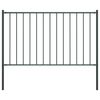 vidaXL Panel de valla Woerden con postes de acero, 1,7 x 1,25 m, antracita