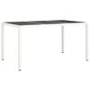 vidaXL Mesa de comedor de jardín 150 x 90 x 75 cm Poliratán