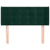 vidaXL Cabecero de terciopelo verde oscuro 83x16x78/88 cm
