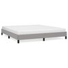 vidaXL Cama sin colch&oacute;n tela gris claro 180x200 cm
