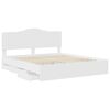 vidaXL Estructura de cama con caj&oacute;n 200 x 200 cm Madera Ingenieril
