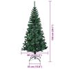 vidaXL &Aacute;rbol de Navidad Artificial Preiluminado Verde 150 cm