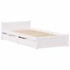 vidaXL Estructura de cama sin colch&oacute;n madera de pino blanca 90x200 cm