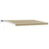vidaXL Armaz&oacute;n de toldo manual con LEDs 4,5 x 3 m