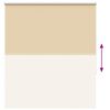 vidaXL Estor Enrollable Opaco Beige 130x175 cm Tela Ancho 126,6 cm