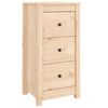 vidaXL Aparador de madera maciza de pino 40x35x80 cm