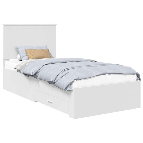vidaXL Estructura de cama con caj&oacute;n 90 x 190 cm Madera de ingenier&iacute;a