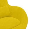 vidaXL Sillón huevo Amarillo 63 x 73 x 90 cm Terciopelo