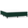 vidaXL Cama box spring sin colch&oacute;n terciopelo verde oscuro 180x210 cm