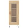 vidaXL Aparador madera contrachapada color roble Sonoma 34,5x34x90 cm