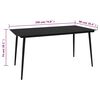 vidaXL Juego de comedor de jardín 9 piezas ratán PVC negro