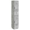 vidaXL Juego de armarios 2 pcs Gris Hormig&oacute;n Madera de ingenier&iacute;a