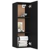 vidaXL Mueble para TV madera contrachapada negro 30,5x30x90 cm
