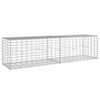 vidaXL Cesta de gaviones con cubierta hierro galvanizado 200x50x50 cm