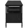 vidaXL Gabinete de TV Roble Negro 100 x 35 x 45 cm