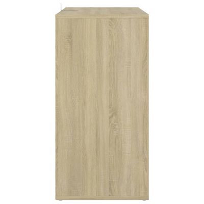 vidaXL Mueble zapatero de madera contrachapada color roble 60x35x70 cm