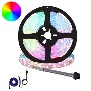 vidaXL Tira LED 2 pcs Negro y Transparente 210 x 0,8 x 0,3 cm