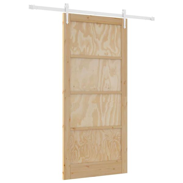 vidaXL Puerta Corredera ORKDAL Marr&oacute;n 93 x 202 cm