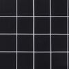 vidaXL Cojines de silla de jard&iacute;n 4 uds tela a cuadros negro 50x50x4cm