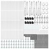 vidaXL Poste de Valla 52 pcs Gris 3,2 x 3,2 x 160 cm