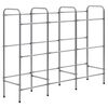 vidaXL Estanter&iacute;a almacenaje para 9 cajas acero plateado 145x33x116 cm