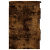 vidaXL Mesita de noche de pared color roble ahumado 41,5x36x53 cm