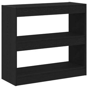 vidaXL Estanter&iacute;a para libros 2 pcs Roble Negro 80 x 30 x 72 cm